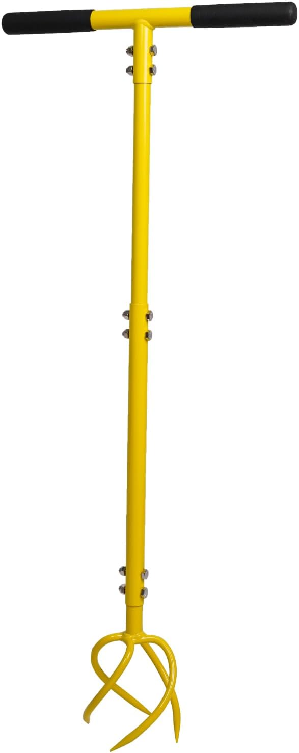 BARAYSTUS Cultivateur de Jardin Avec Manche - Griffe de Sol Manuelle et Désherbage - Twist Tiller Garden Claw