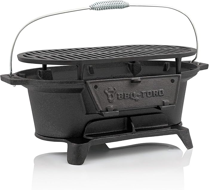 BBQ-Toro Barbecue en fonte avec grille de cuisson