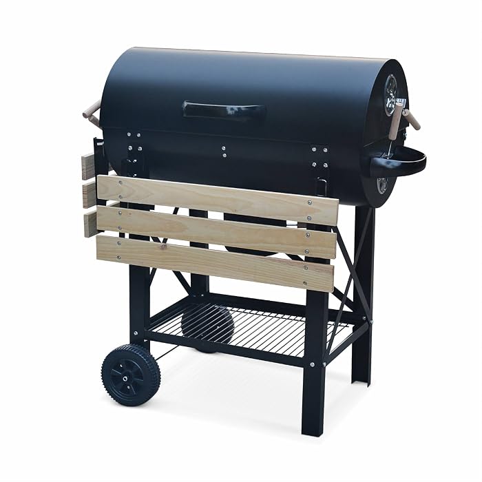 Alice's Garden - American charcoal barbecue - Serge noir