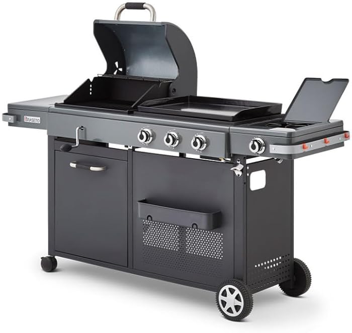 BRASERO - Barbecue Bi-Energy Gun Metal XL
