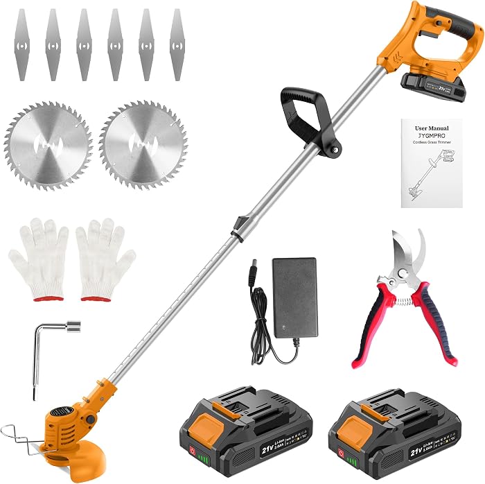 JYGMPRO 21V Cordless Electric Brushcutter