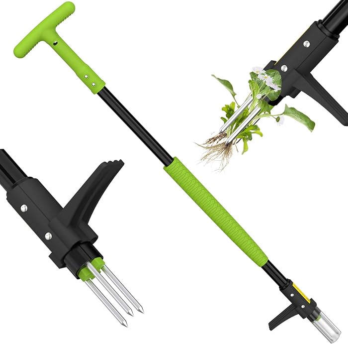 Desherbeur Manuel, Outil de Desherbage de Jardin Long Manche