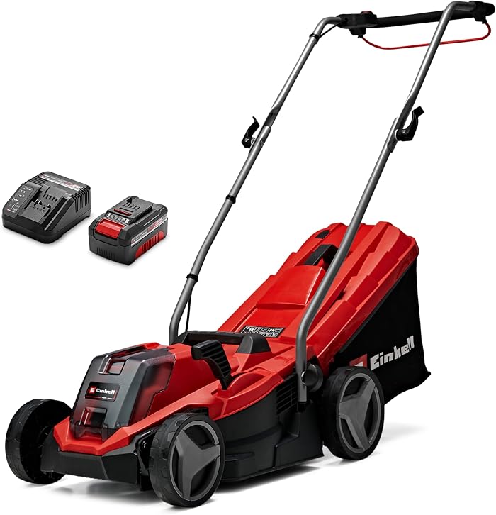 Einhell Tondeuse à Gazon sans Fil GE-CM 18/33 Li Kit (1x4,0 Ah)