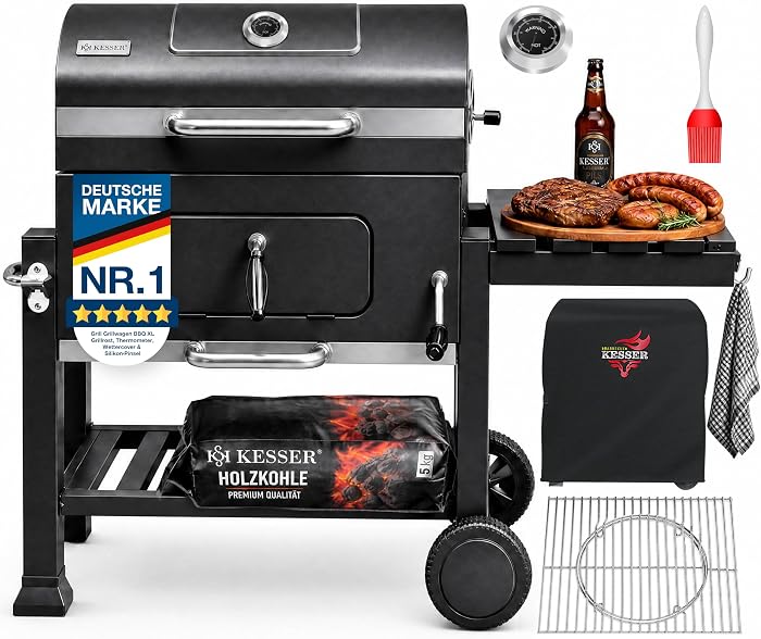 KESSER® Grill Chariot XL: un barbecue robuste pour tous les espaces