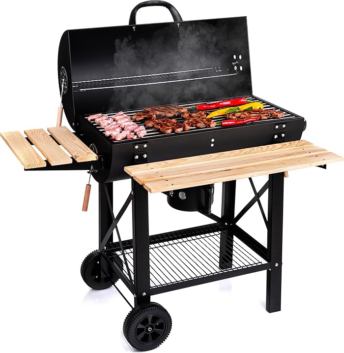 LEHMANN Barbecue: grande surface de cuisson et mobilité