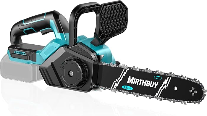 MIRTHBUY Mini tronçonneuse électrique sans fil 6 et 8 pouces, brushless, lubrification améliorée