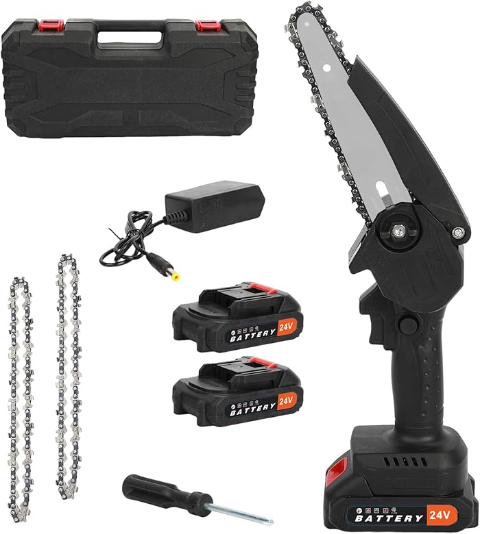 Mini tronçonneuse sans fil 650W qui déchire tout en 6 pouces !