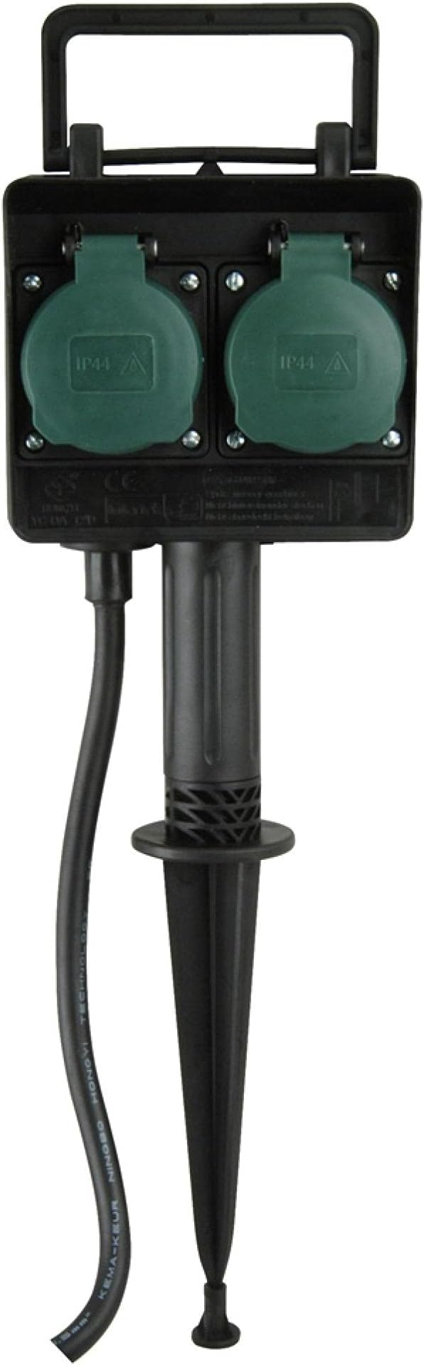 uniTEC 44202 Garden Stake with Double Plug