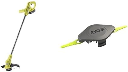 Ryobi Trim Cutter - Trim Edging 18V OnePlus - Without Battery or Charger - RY18LT23A-0 & Double Serrated Blade Head (+10 Blades)