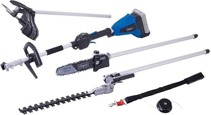 Scheppach Outil de Jardin Multifonctions sans Fil IXES 20V - BC-MFH400-X