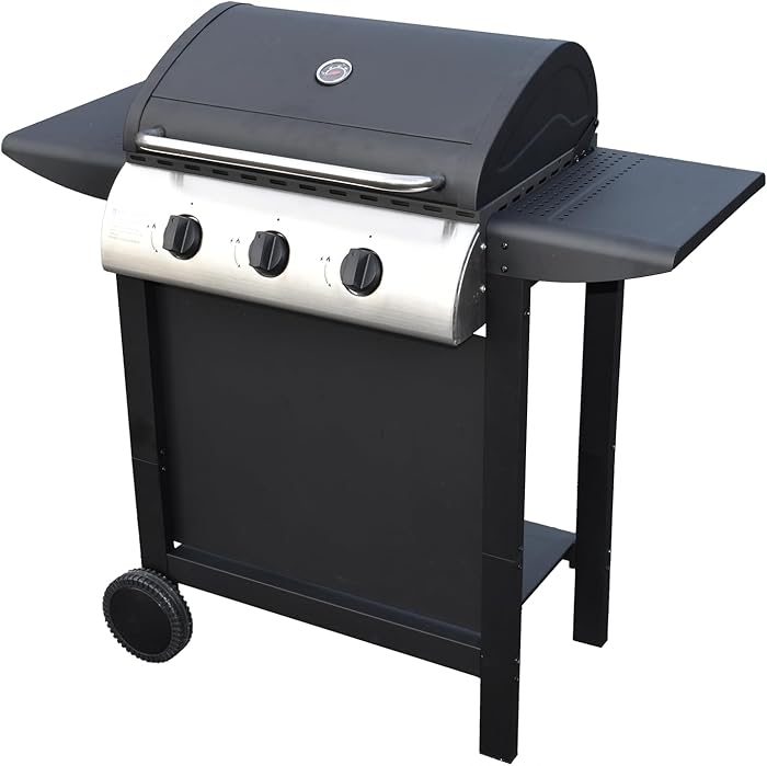 Hawaii Gas Barbecue – 3 Burners 8.4 KW Butane/Propane – 2 Shelves