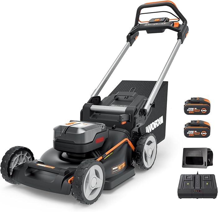 WORX Tondeuse À Gazon tractée Brushless sans Fil 40V WG749E