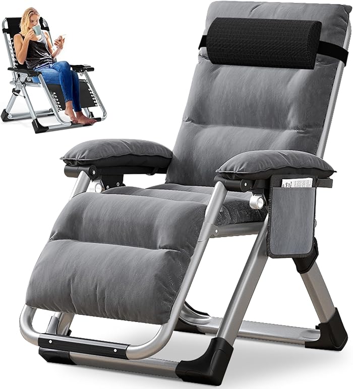 Ryuhic Folding Sun Lounger Max Load 200kg Zero Gravity