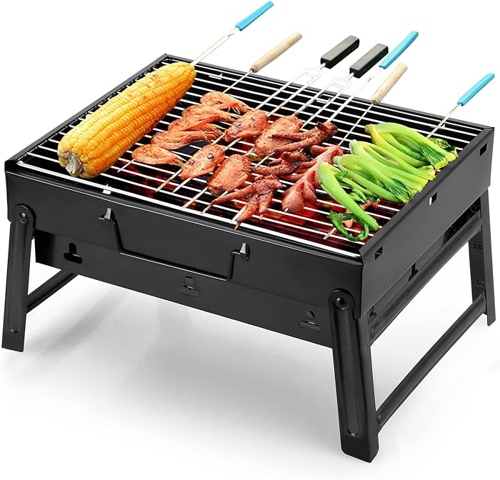 Uten Barbecue Portable Petit Barbecue à Charbon de Table BBQ Grille