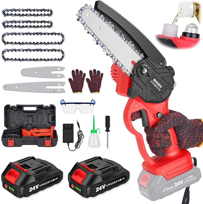 WADEO Mini Battery Chainsaw
