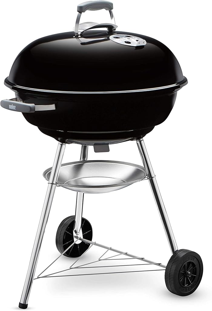 Weber Compact Kettle 57cm Charcoal Grill Noir